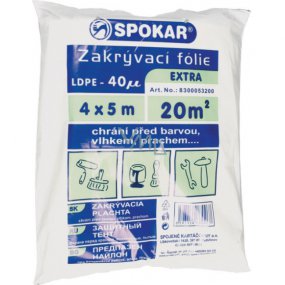Spokar zakrývací fólie extra 4x5 m.